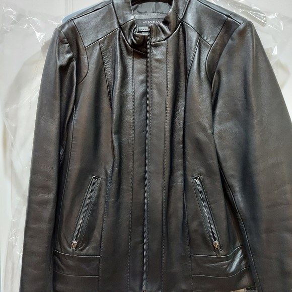 Wilsons Julia Leather Scuba Jacket - Picture 4 of 16